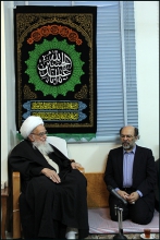 دیدار دکتر حمید میرزاده، ریاست دانشگاه آزاد اسلامی با حضرت آیت الله العظمی صافی گلپایگانی