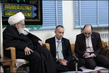 دیدار نماینده دبیرکل سازمان ملل در عراق با حضرت آیت الله العظمی صافی گلپایگانی