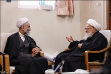 دیدار ریاست سازمان اوقاف و امور خیریه کشور با حضرت آیت الله العظمی صافی گلپایگانی
