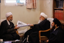 دیدار ریاست سازمان اوقاف و امور خیریه کشور با حضرت آیت الله العظمی صافی گلپایگانی