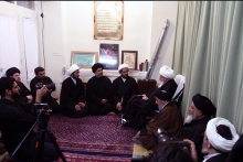 دیدار دبیرکل مقاومت و مجاهدین عصائب اهل حق عراق با حضرت آیت الله العظمی صافی گلپایگانی