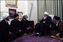 دیدار دبیرکل مقاومت و مجاهدین عصائب اهل حق عراق با حضرت آیت الله العظمی صافی گلپایگانی