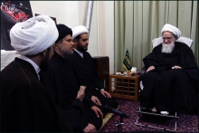 دیدار دبیرکل مقاومت و مجاهدین عصائب اهل حق عراق با حضرت آیت الله العظمی صافی گلپایگانی