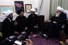 دیدار دبیرکل مقاومت و مجاهدین عصائب اهل حق عراق با حضرت آیت الله العظمی صافی گلپایگانی