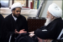 دیدار دبیرکل مقاومت و مجاهدین عصائب اهل حق عراق با حضرت آیت الله العظمی صافی گلپایگانی