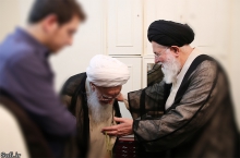 دیدار اعضای ستاد ساماندهی فرهنگی حاشیه‌ی شهر مشهد با حضرت آیت‌الله العظمی صافی گلپایگانی