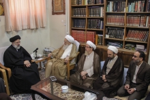 دیدار حجت‌الاسلام والمسلمین رئیسی، ریاست قوه قضائیه با مرجع عالیقدر حضرت آیت‌الله العظمی صافی گلپایگانی.