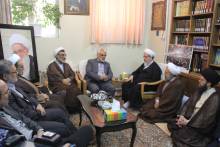 گزارش تصویری حضور دکتر محمد مهدی طهرانچی رئیس دانشگاه آزاد کشور در بیت حضرت آیت الله العظمی صافی گلپایگانی قدس سره