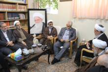 گزارش تصویری حضور دکتر محمد مهدی طهرانچی رئیس دانشگاه آزاد کشور در بیت حضرت آیت الله العظمی صافی گلپایگانی قدس سره