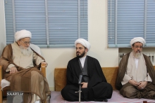 دیدار دبیر و اعضای ستاد امر به معروف و نهی از منکر استان قم با مرجع عالیقدر حضرت آیت الله العظمی صافی گلپایگانی