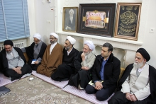 دیداراعضای هیأت مدیره و کمیته فقهی سازمان بورس و اوراق بهادر با حضرت آیت الله العظمی صافی گلپایگانی
