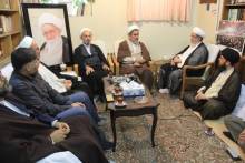 گزارش تصویری دیدار رئیس پژوهشکده مهدویت وآینده پژوهی دفتر تبلیغات اسلامی با استاد حاج محمد حسن صافی گلپایگانی