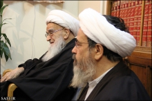 گزارش تصویری : دیدار اعضای ستاد بزرگداشت هفته بسیج سپاه امام علی بن ابی طالب (ع) قم با حضرت آیت‌الله العظمی صافی گلپایگانی