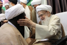 گزارش تصویری : مراسم جشن عید سعید غدیرخم و عمامه‌گذاری طلاب حوزه علمیه قم توسط حضرت آیت‌الله العظمی صافی گلپایگانی