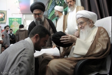 گزارش تصویری : مراسم جشن عید سعید غدیرخم و عمامه‌گذاری طلاب حوزه علمیه قم توسط حضرت آیت‌الله العظمی صافی گلپایگانی