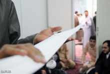 گزارش تصویری : مراسم جشن عید سعید غدیرخم و عمامه‌گذاری طلاب حوزه علمیه قم توسط حضرت آیت‌الله العظمی صافی گلپایگانی