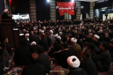 مراسم عزاداری عاشورای حضرت اباعبدالله الحسین علیه‌السلام در دفتر آیت‌الله العظمی صافی گلپایگانی