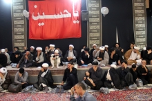 گزارش تصویری: مجلس عزاداری شهادت امام سجاد علیه‌السلام در دفتر آیت‌الله العظمی صافی گلپایگانی