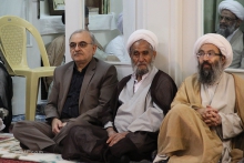 مراسم عزاداری شهادت امام باقر (ع) ، با حضور مرجع عالیقدر آیت اللّه العظمی صافی گلپایگانی مدظله الوارف