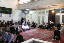 مراسم عزاداری شهادت امام باقر (ع) ، با حضور مرجع عالیقدر آیت اللّه العظمی صافی گلپایگانی مدظله الوارف