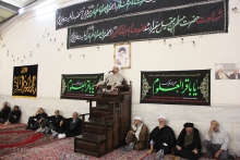 مراسم عزاداری شهادت امام باقر (ع) ، با حضور مرجع عالیقدر آیت اللّه العظمی صافی گلپایگانی مدظله الوارف
