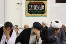 مراسم عزاداری شهادت امام باقر (ع) ، با حضور مرجع عالیقدر آیت اللّه العظمی صافی گلپایگانی مدظله الوارف