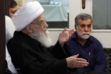 مراسم عزاداری شهادت امام باقر (ع) ، با حضور مرجع عالیقدر آیت اللّه العظمی صافی گلپایگانی مدظله الوارف