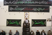 مراسم عزاداری شهادت امام باقر (ع) ، با حضور مرجع عالیقدر آیت اللّه العظمی صافی گلپایگانی مدظله الوارف