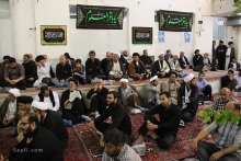 مراسم عزاداری شهادت امام باقر (ع) ، با حضور مرجع عالیقدر آیت اللّه العظمی صافی گلپایگانی مدظله الوارف