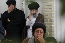 مراسم عزاداری شهادت امام باقر (ع) ، با حضور مرجع عالیقدر آیت اللّه العظمی صافی گلپایگانی مدظله الوارف