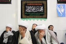 مراسم عزاداری شهادت امام باقر (ع) ، با حضور مرجع عالیقدر آیت اللّه العظمی صافی گلپایگانی مدظله الوارف