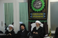 مراسم عزاداری شهادت امام حسین (ع) با حضور مرجع عالیقدر حضرت آیت الله العظمی صافی گلپایگانی / روز ششم محرم.