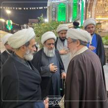 مراسم بزرگداشت مرجع ولائی آیت الله العظمی صافی گلپایگانی قدس سره در حرم مطهر حضرت سیدالشهداء علیه السلام