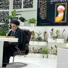 مراسم بزرگداشت مرجع ولائی آیت الله العظمی صافی گلپایگانی قدس سره در حرم مطهر حضرت سیدالشهداء علیه السلام