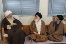 گزارش تصویری : دیدار اعضای ستاد همایش نکوداشت آیت الله العظمی بروجردی (ره) با حضرت آیت الله العظمی صافی گلپایگانی