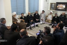  فرمانده ناجا و پرسنل ناجا در دیدار با حضرت آیت الله العظمی صافی گلپایگانی