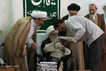 مراسم اختتامیه مرحله کشوری مسابقات علمی حوزه های علمیه و تقدیر از طلاب برگزیده با حضور مرجع عالیقدر آیت الله العظمی صافی گلپایگانی مدظله الوارف