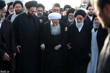 عزاداران حضرت امیرالمؤمنین علی (ع) در معیت مرجع عالیقدرحضرت آیت الله العظمی صافی گلپایگانی، مشهد مقدس