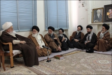 گزارش تصویری : دیدار اعضای ستاد همایش نکوداشت آیت الله العظمی بروجردی (ره) با حضرت آیت الله العظمی صافی گلپایگانی