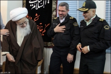 گزارش تصویری : دیدار سردار مهری، رییس پلیس راهور ناجا، با حضرت آیت الله العظمی صافی گلپایگانی