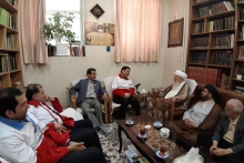 دیدار رئیس جمعیت هلال‌احمر کشور، آقای دکتر علی اصغر پیوندی با مرجع عالیقدر حضرت آیت‌الله العظمی صافی گلپایگانی