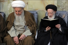 گزارش تصویری : مراسم تشییع پیکر آیت‌الله ثابتی همدانی/مجلس بزرگداشت مرحوم آیت الله ثابتی همدانی از طرف حضرت آیت الله العظمی صافی گلپایگانی