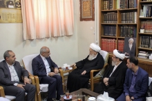 گزارش تصویری: دیدار آقای محسن حاجی میرزایی، وزیر آموزش و پرورش با حضرت آیت‌الله العظمی صافی گلپایگانی