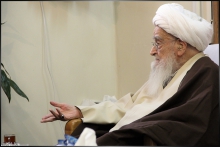 گزارش تصویری : دیدار آقای دکتر محمد نهاوندیان، رییس دفتر ریاست جمهوری با حضرت آیت الله العظمی صافی گلپایگانی