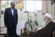 گزارش تصویری : دیدار آقای دکتر محمد نهاوندیان، رییس دفتر ریاست جمهوری با حضرت آیت الله العظمی صافی گلپایگانی