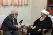 گزارش تصویری: دیدار رئیس کمیته امداد، آقای سید مرتضی بختیاری با حضرت آیت‌الله العظمی صافی گلپایگانی