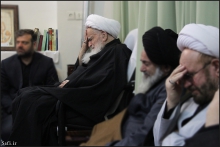 گزارش تصویری : مراسم عزاداری شهادت امام رضا (ع) با حضور آیت‌الله العظمی صافی گلپایگانی