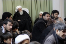 گزارش تصویری : مراسم عزاداری شهادت امام رضا (ع) با حضور آیت‌الله العظمی صافی گلپایگانی