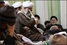 گزارش تصویری : مراسم عزاداری شهادت امام رضا (ع) با حضور آیت‌الله العظمی صافی گلپایگانی
