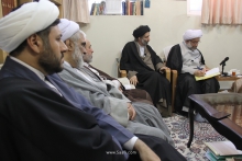 گزارش تصویری: دیدار ریاست و معاونان جامعة‌المصطفی‌العالمیه با حضرت آیت‌الله العظمی صافی گلپایگانی